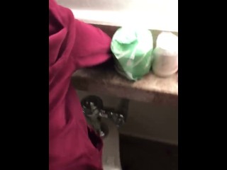 Spanish Thot Faith Lee Takes Backshots in Telly Bathroom