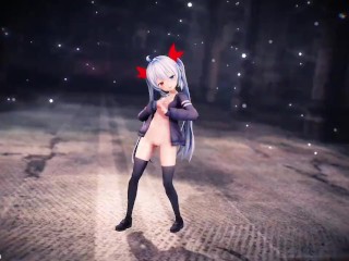 MMD LOLI Ochan and Eru NO Pants SEX DANCE