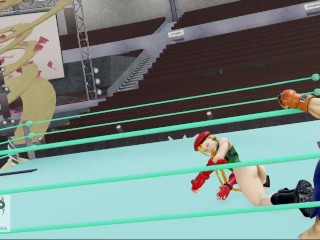 MMD SFM FACESITTING FEMDOM TRAMPLING MIXED WRESTLING