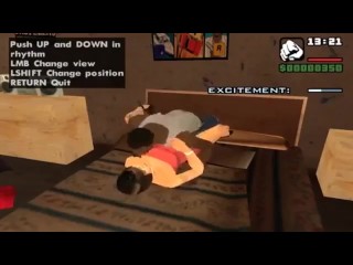 Big Hot CJ From GTA San Andreas Fucks Whore of a Girlfriend.